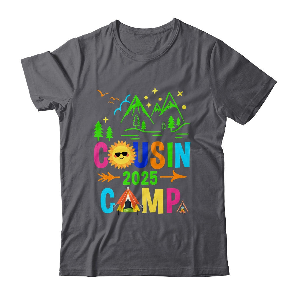 Family Camping Summer Vacation Crew Cousin Camp 2025 Shirt & Tank Top | teecentury