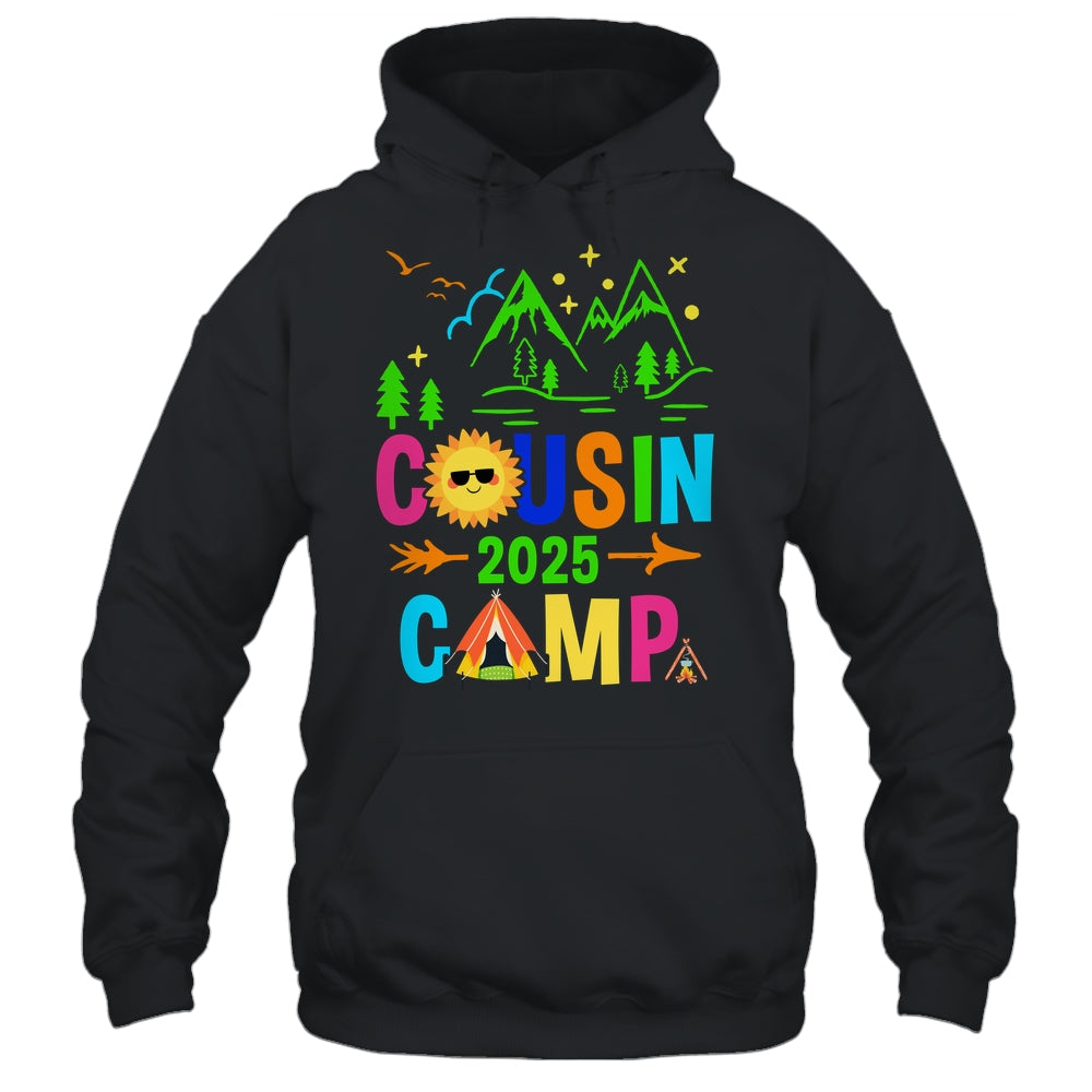 Family Camping Summer Vacation Crew Cousin Camp 2025 Shirt & Tank Top | teecentury