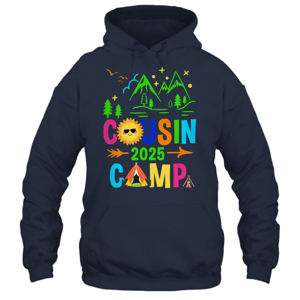 Family Camping Summer Vacation Crew Cousin Camp 2025 Shirt & Tank Top | teecentury