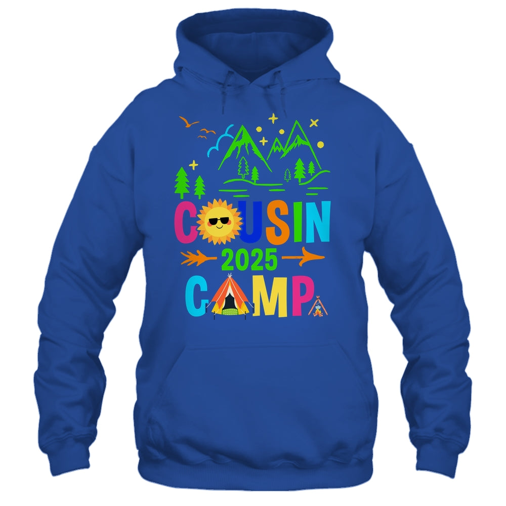 Family Camping Summer Vacation Crew Cousin Camp 2025 Shirt & Tank Top | teecentury