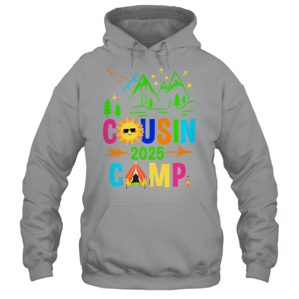Family Camping Summer Vacation Crew Cousin Camp 2025 Shirt & Tank Top | teecentury