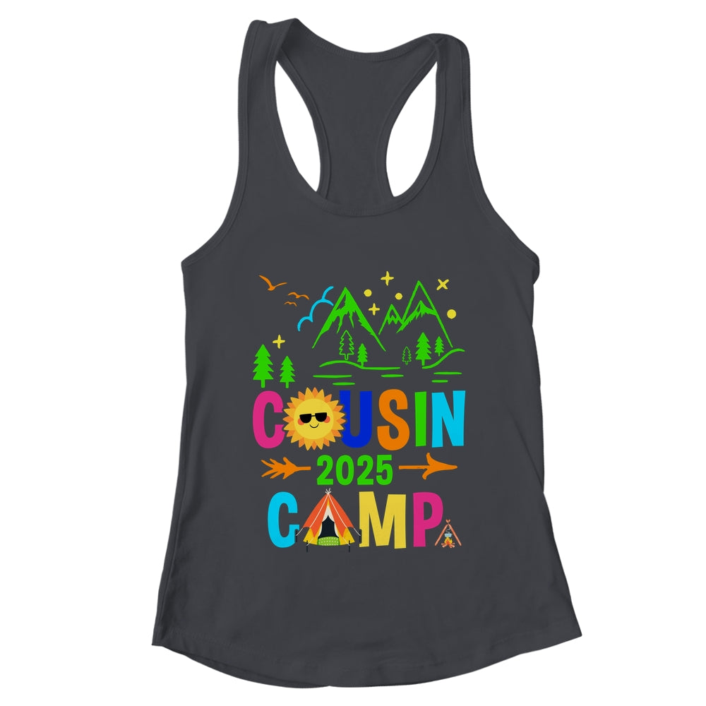 Family Camping Summer Vacation Crew Cousin Camp 2025 Shirt & Tank Top | teecentury