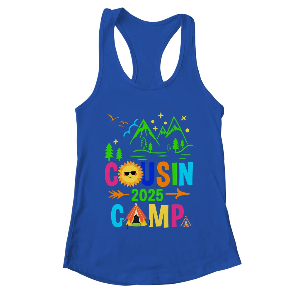 Family Camping Summer Vacation Crew Cousin Camp 2025 Shirt & Tank Top | teecentury