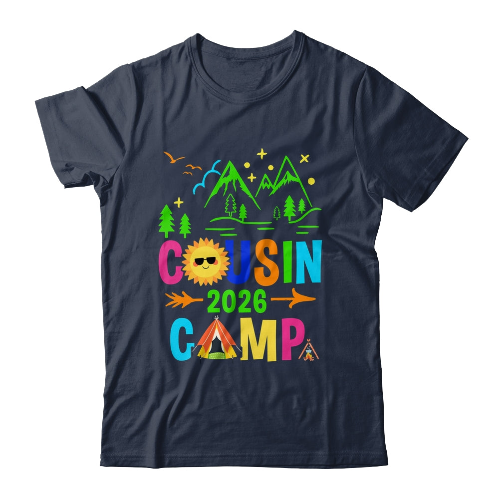 Family Camping Summer Vacation Crew Cousin Camp 2026 Shirt & Hoodie | teecentury