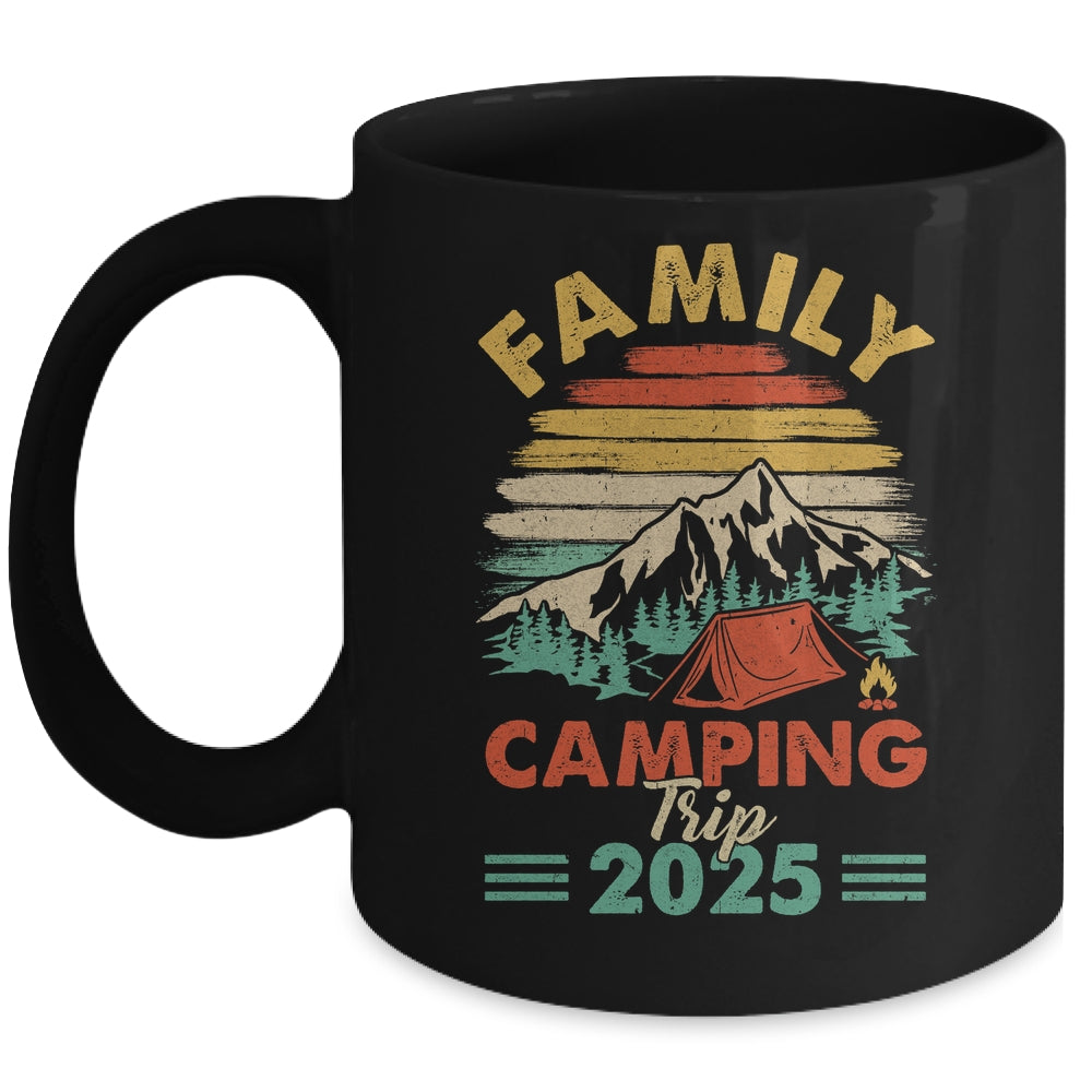 Family Camping Trip 2025 Retro Reunion Cousin Crew Matching Mug | teecentury