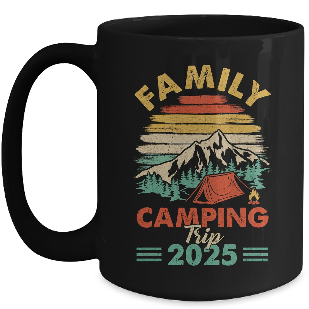 Family Camping Trip 2025 Retro Reunion Cousin Crew Matching Mug | teecentury