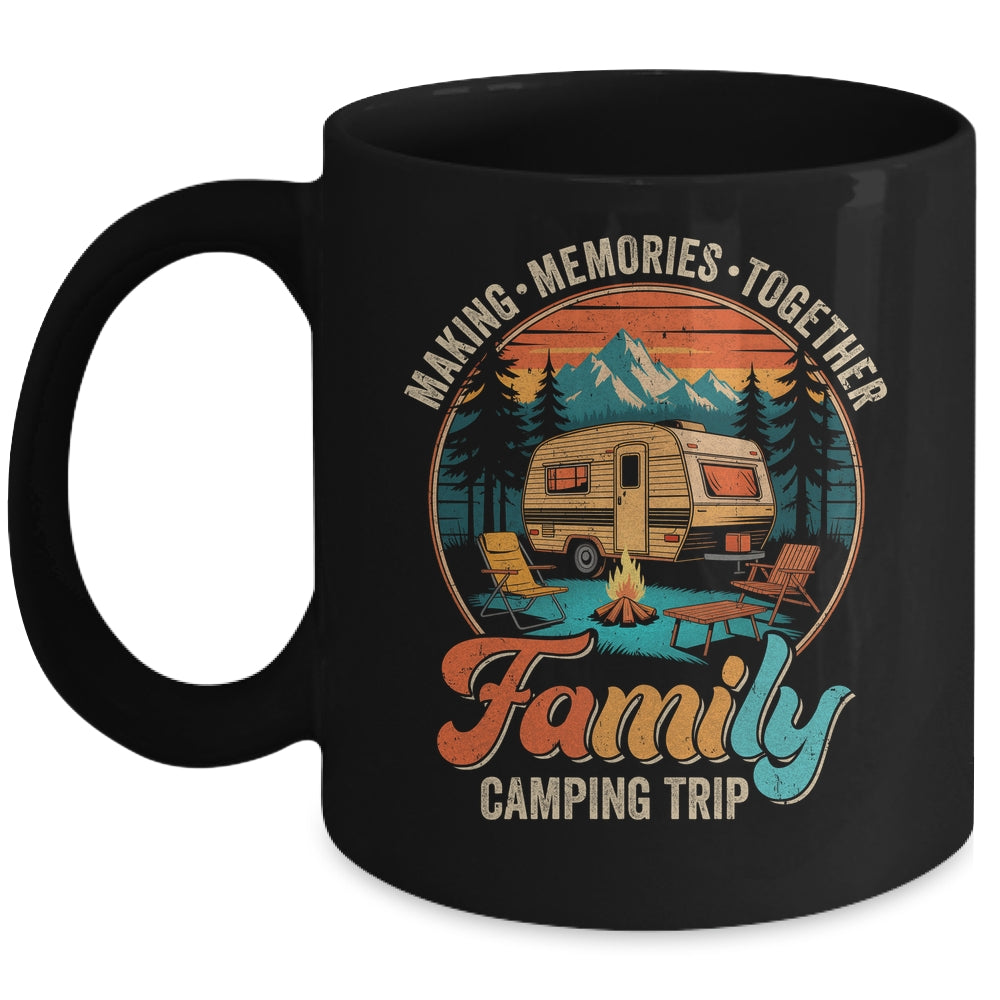 Family Camping Trip Memories Camper Matching Crew Vintage Mug | teecentury