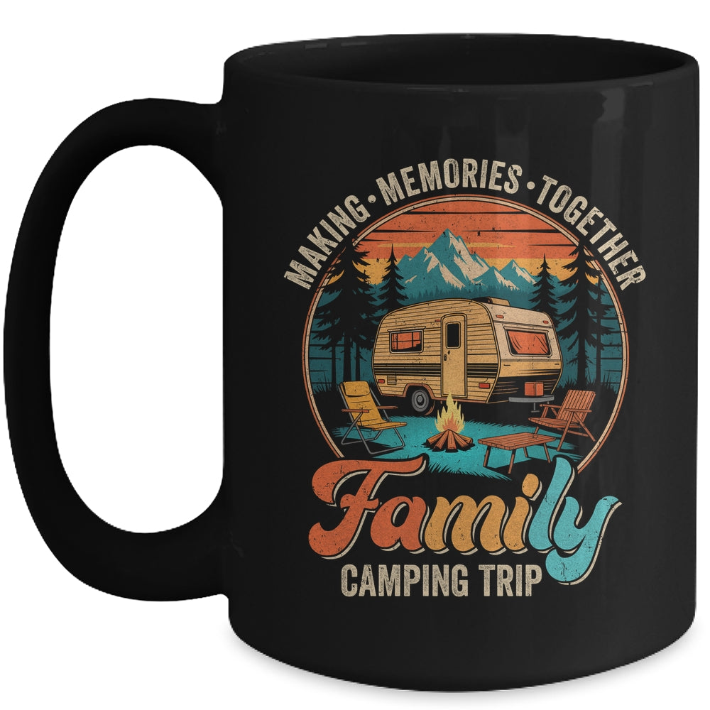 Family Camping Trip Memories Camper Matching Crew Vintage Mug | teecentury