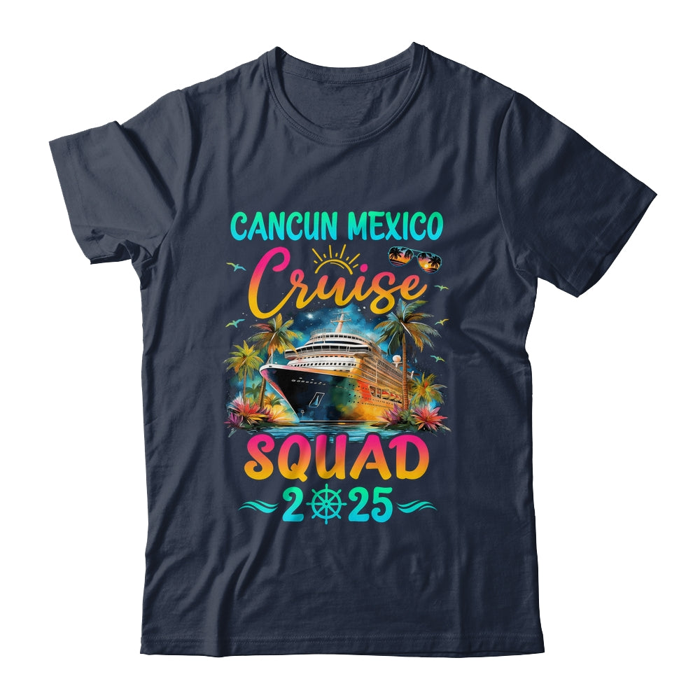 Family Cancun Mexico Cruise Squad 2025 Summer Vacation Matching Shirt & Tank Top | teecentury