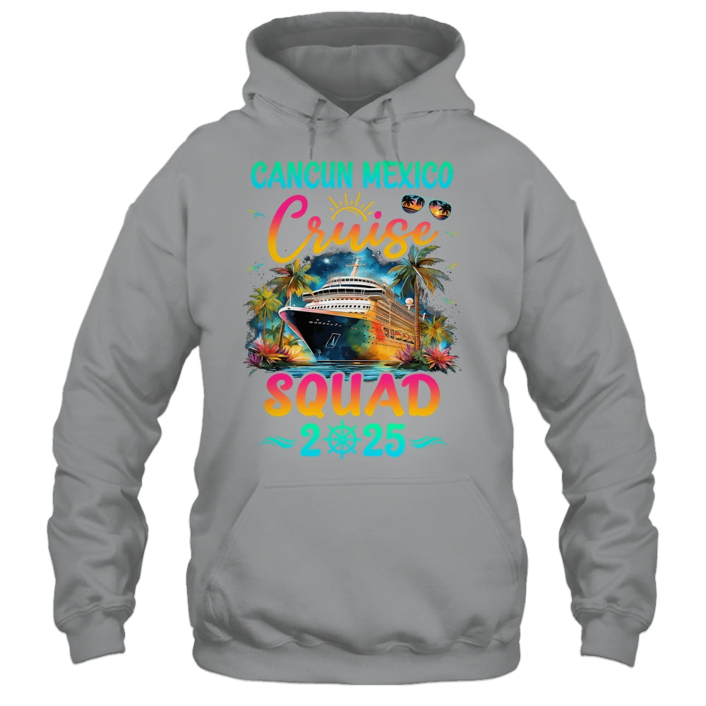 Family Cancun Mexico Cruise Squad 2025 Summer Vacation Matching Shirt & Tank Top | teecentury