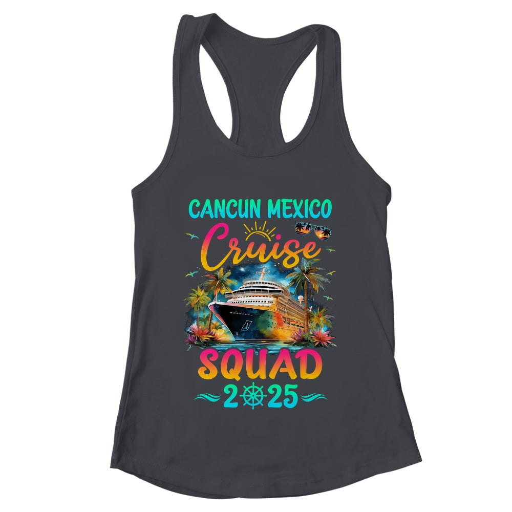 Family Cancun Mexico Cruise Squad 2025 Summer Vacation Matching Shirt & Tank Top | teecentury