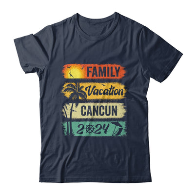 Family Cancun Vacation 2024 Funny Matching Group Family Shirt & Tank Top | teecentury