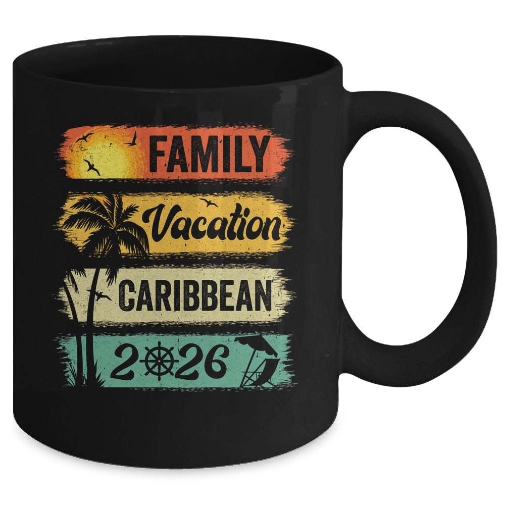 Family Caribbean Vacation 2026 Funny Matching Group Family Mug | teecentury