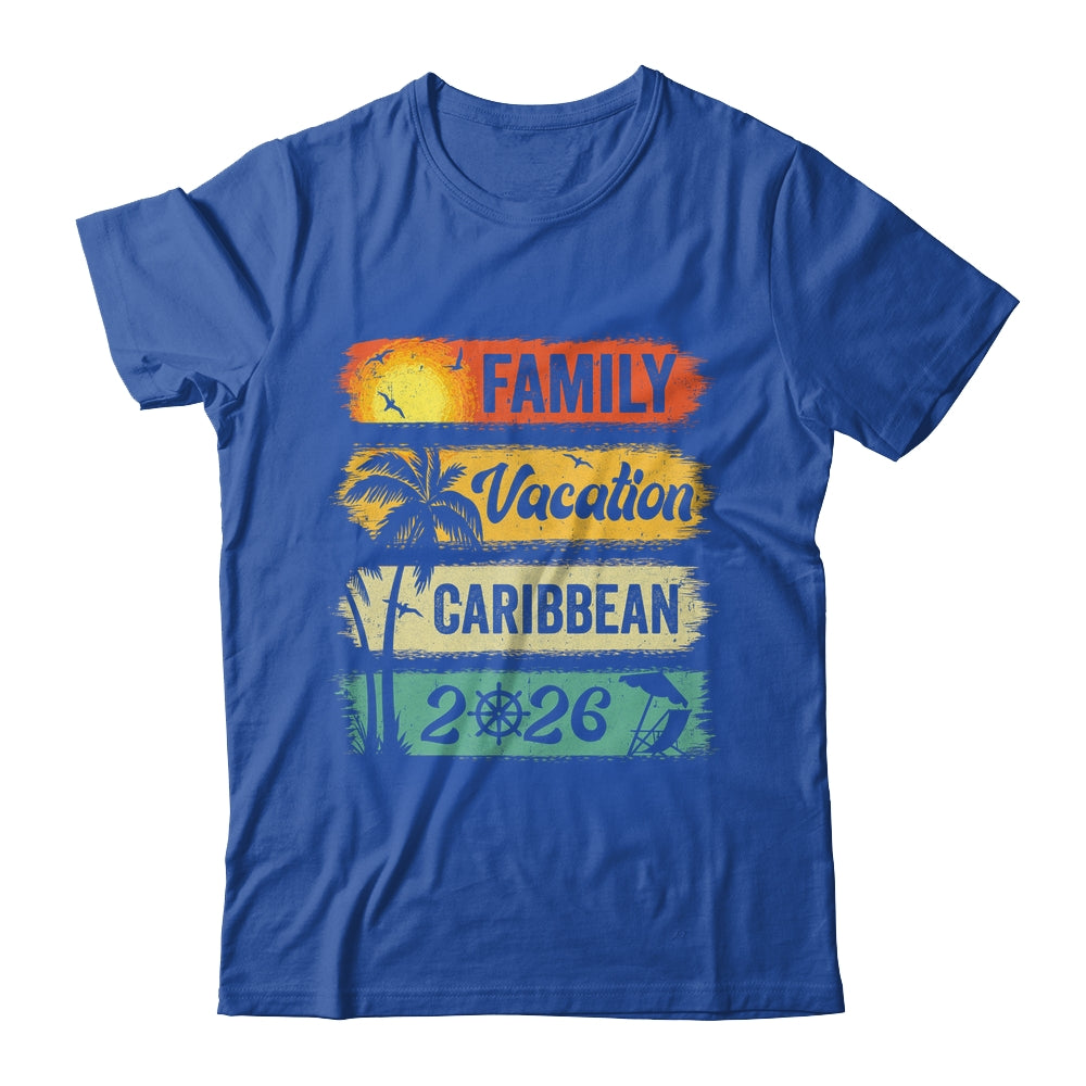Family Caribbean Vacation 2026 Funny Matching Group Family Shirt & Tank Top | teecentury