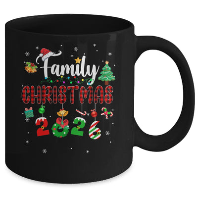 Family Christmas 2026 Matching Red Plaid Squad Santa Mug | teecentury