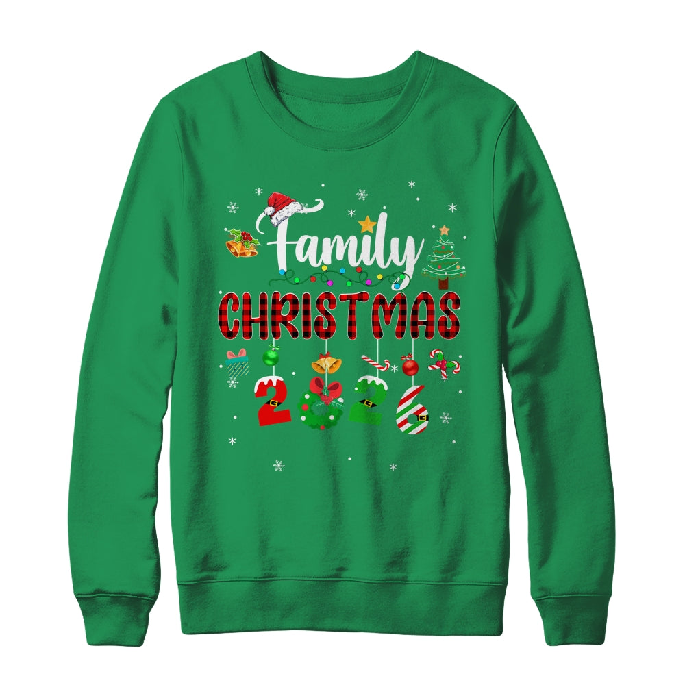 Family Christmas 2026 Matching Red Plaid Squad Santa Shirt & Sweatshirt | teecentury