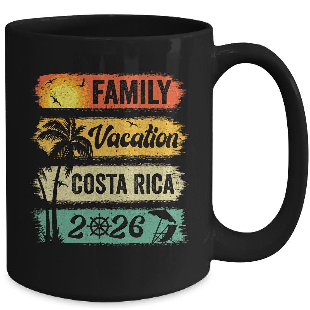 Family Costa Rica Vacation 2026 Funny Matching Group Family Mug | teecentury