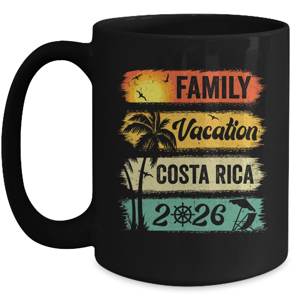 Family Costa Rica Vacation 2026 Funny Matching Group Family Mug | teecentury