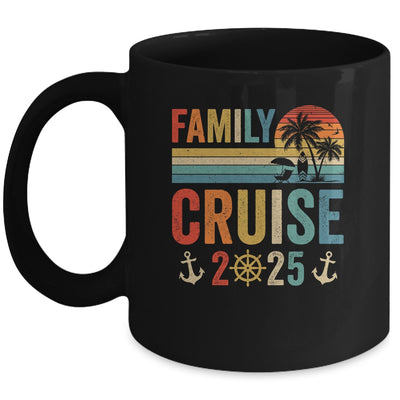 Family Cruise 2025 Beach Matching Summer Vacation Retro Mug | teecentury