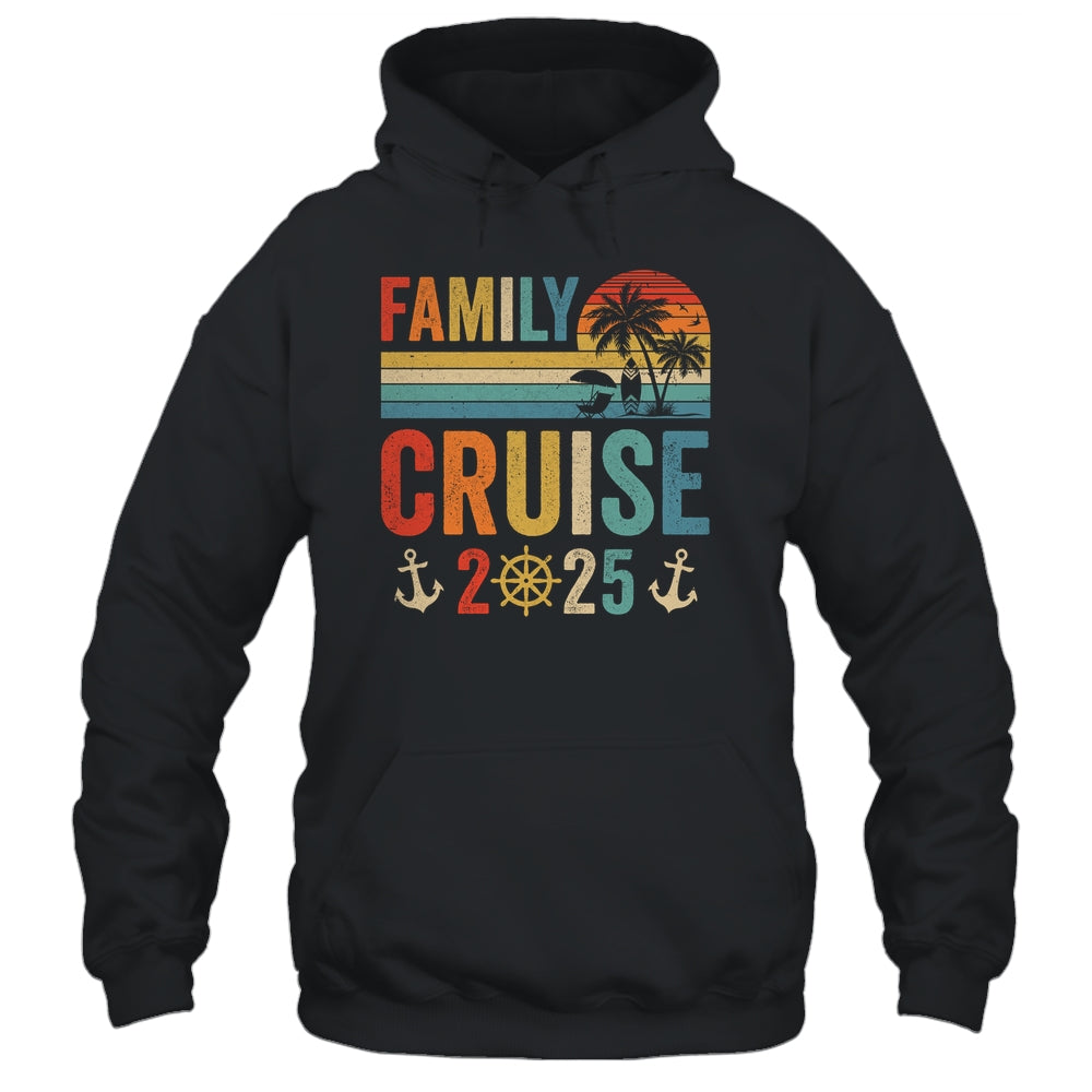 Family Cruise 2025 Beach Matching Summer Vacation Retro Shirt & Tank Top | teecentury