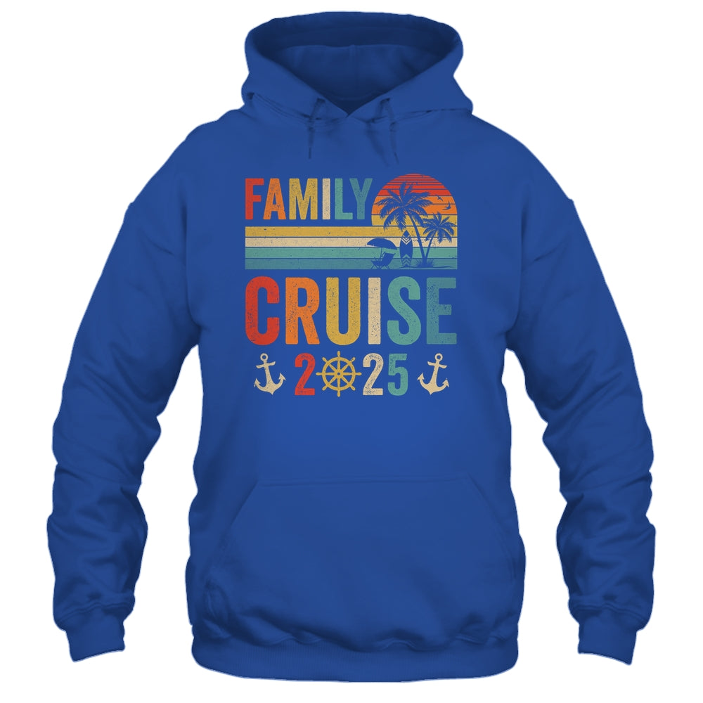 Family Cruise 2025 Beach Matching Summer Vacation Retro Shirt & Tank Top | teecentury