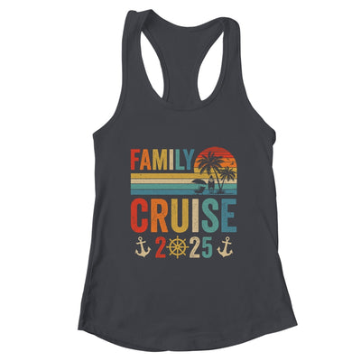 Family Cruise 2025 Beach Matching Summer Vacation Retro Shirt & Tank Top | teecentury