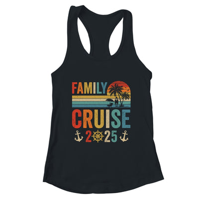 Family Cruise 2025 Beach Matching Summer Vacation Retro Shirt & Tank Top | teecentury