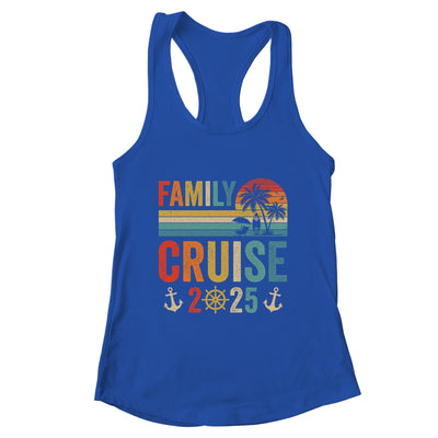 Family Cruise 2025 Beach Matching Summer Vacation Retro Shirt & Tank Top | teecentury