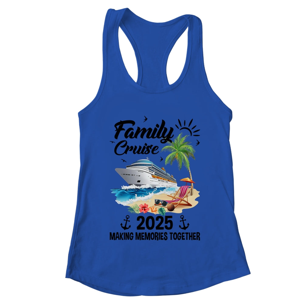 Family Cruise 2025 Making Memories Together Vacation Matching Shirt & Tank Top | teecentury
