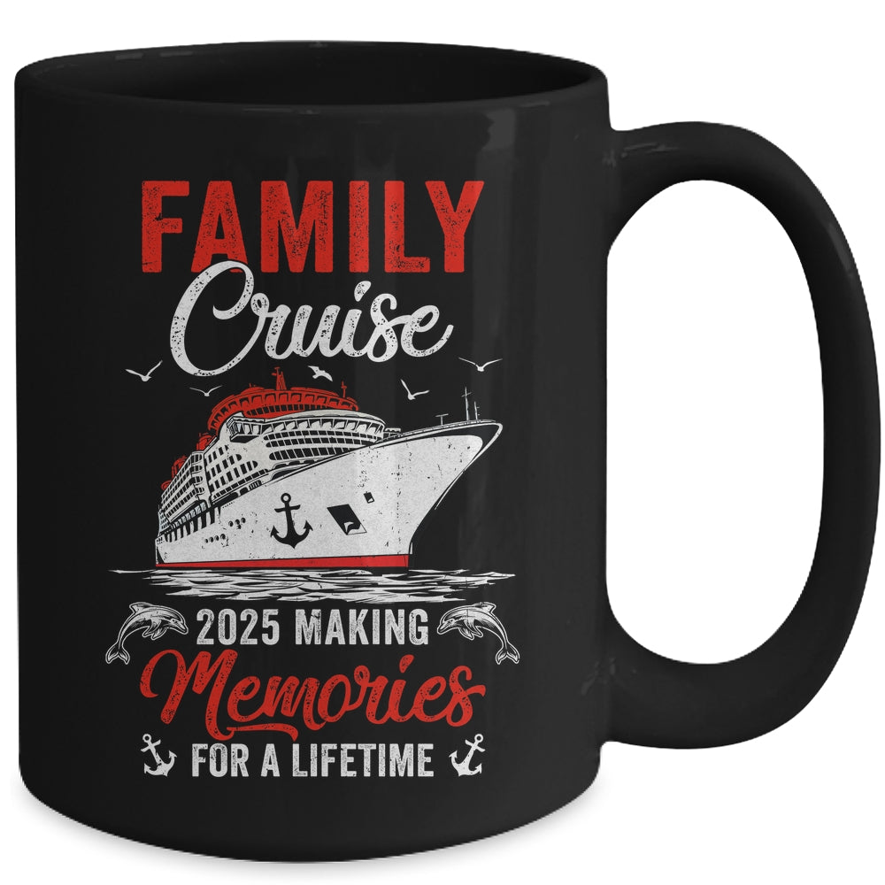 Family Cruise 2025 Vacation Family Trip Funny Party Mug | teecentury