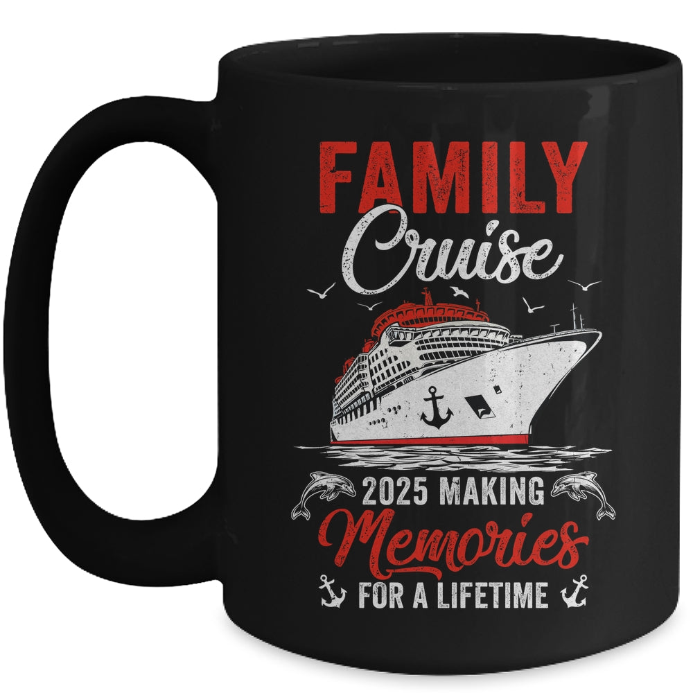 Family Cruise 2025 Vacation Family Trip Funny Party Mug | teecentury