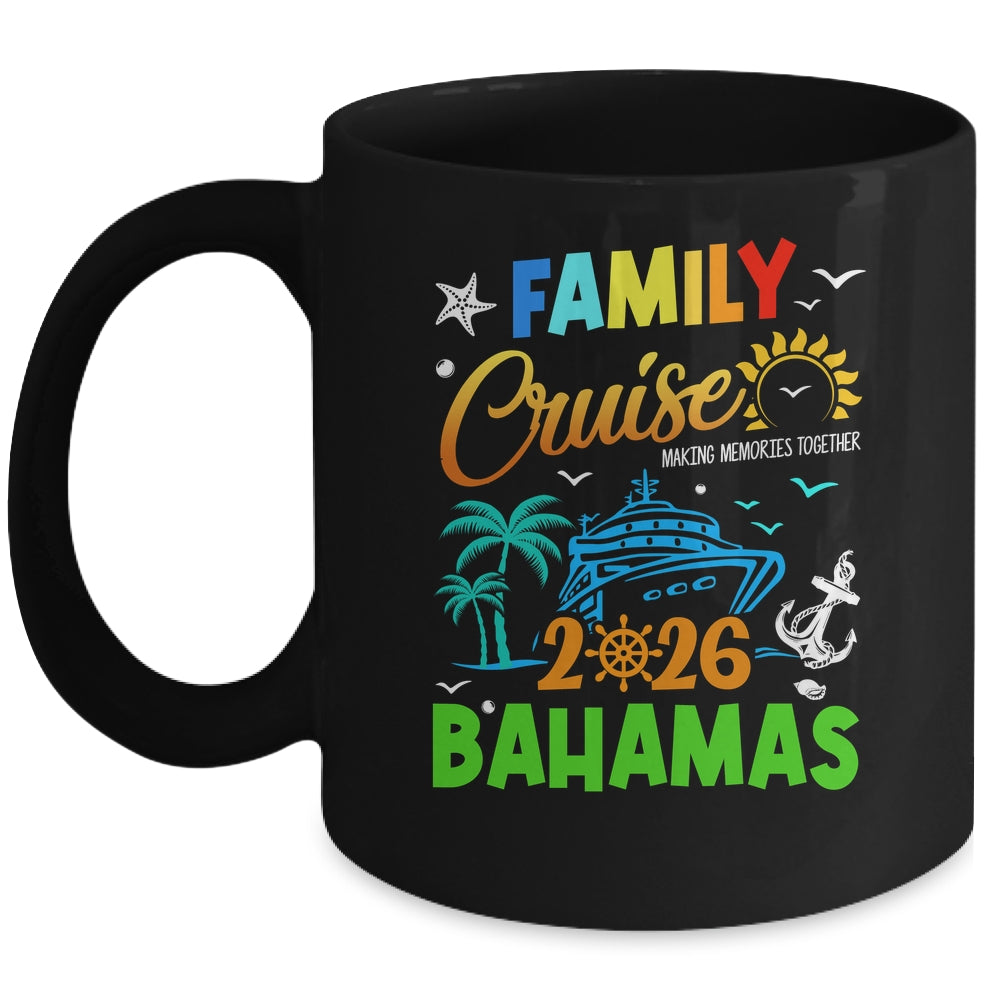 Family Cruise 2026 Bahamas Cruising Together Squad Matching Mug | teecentury