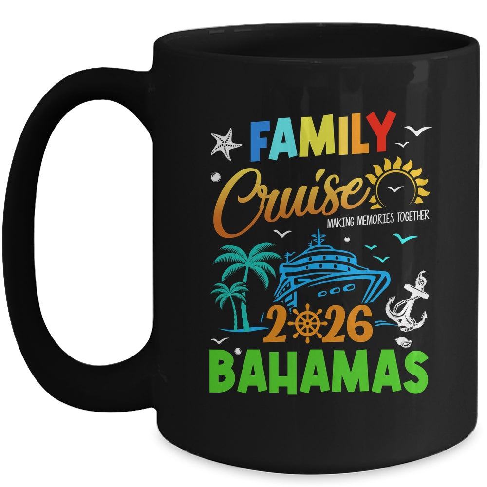 Family Cruise 2026 Bahamas Cruising Together Squad Matching Mug | teecentury