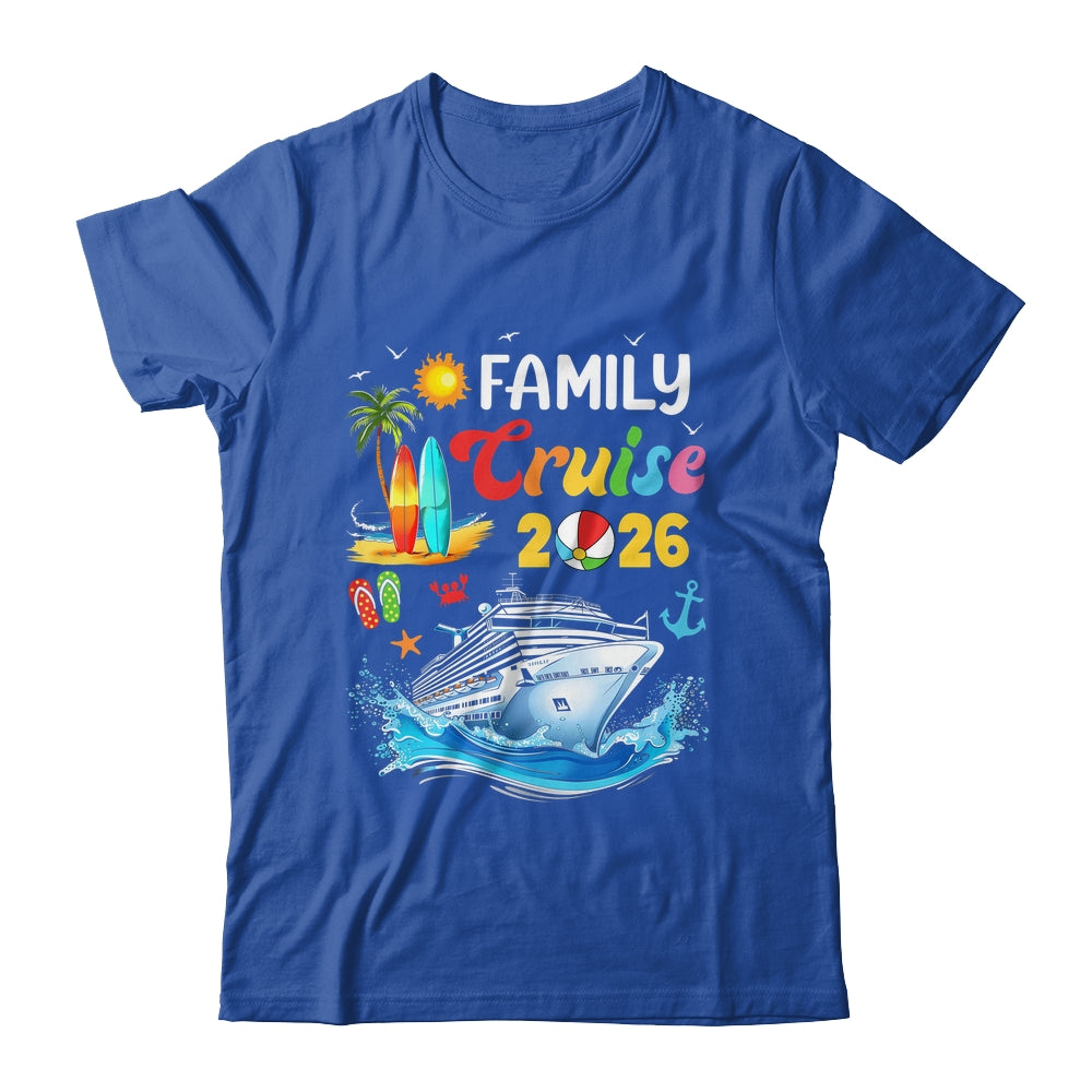 Family Cruise 2026 Summer Vacation Cruise Family Matching Shirt & Tank Top | teecentury