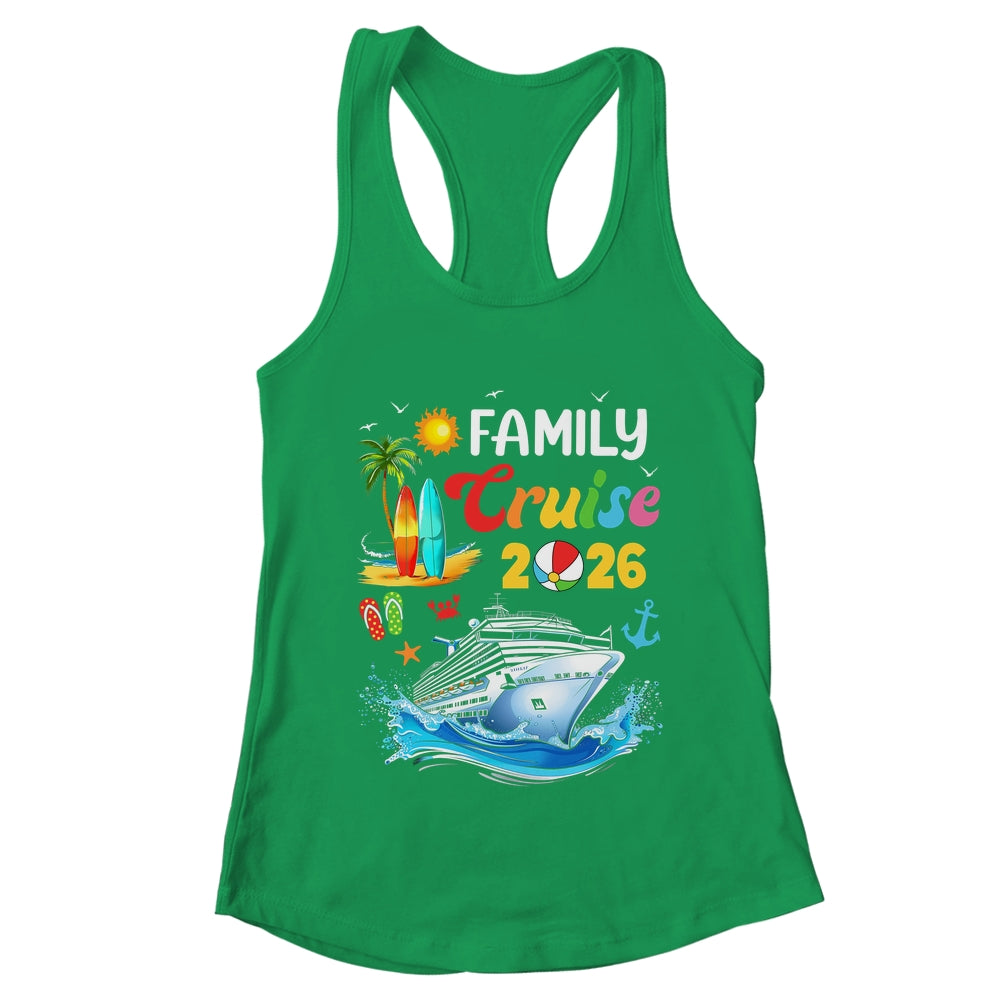 Family Cruise 2026 Summer Vacation Cruise Family Matching Shirt & Tank Top | teecentury