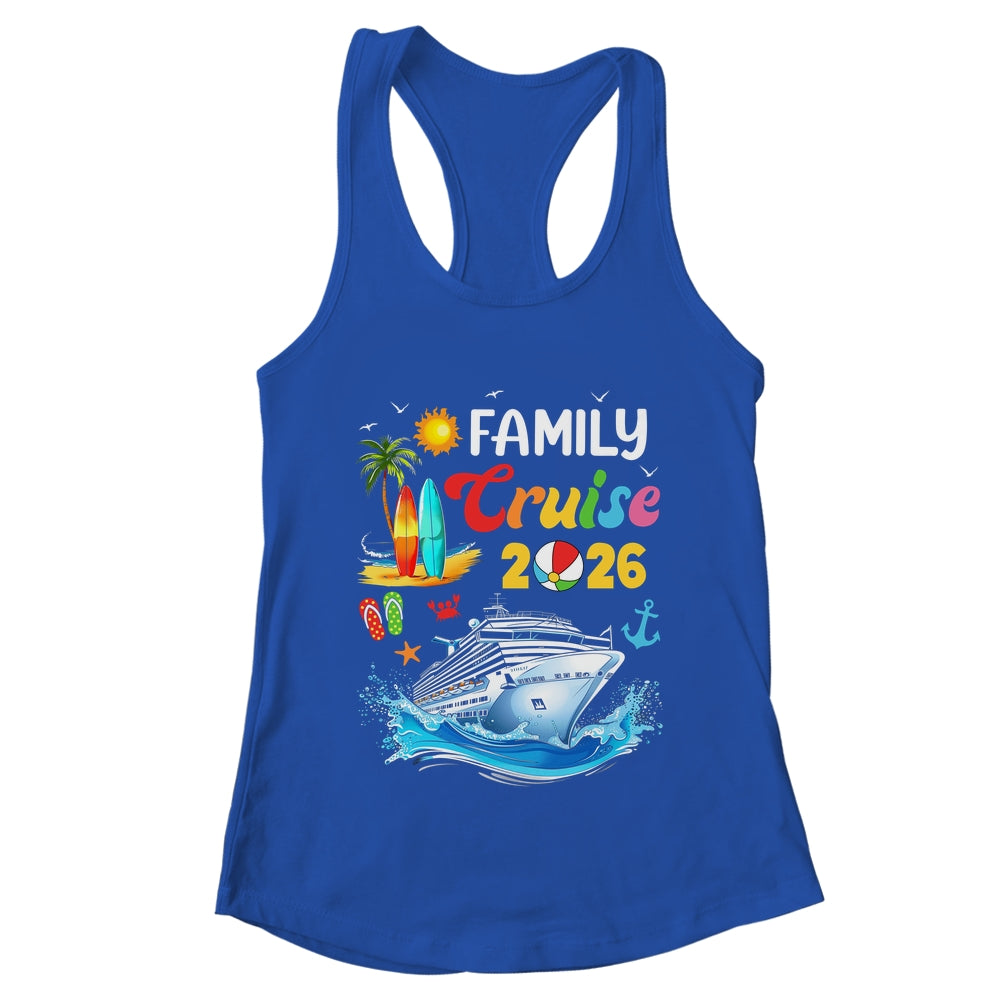 Family Cruise 2026 Summer Vacation Cruise Family Matching Shirt & Tank Top | teecentury