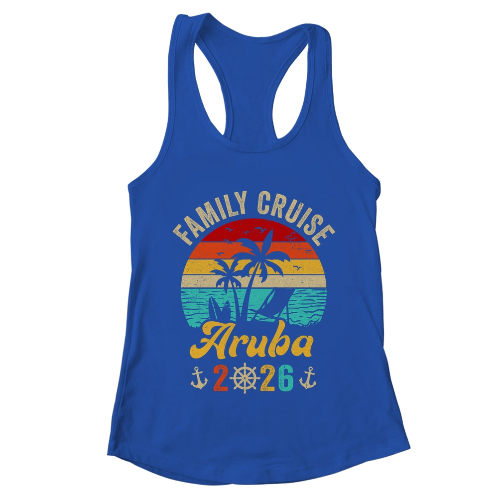 Family Cruise Aruba 2026 Summer Matching Vacation Shirt & Tank Top | teecentury
