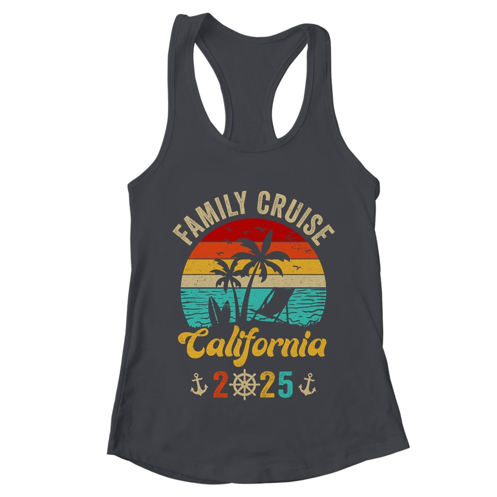 Family Cruise California 2025 Summer Matching Vacation Shirt & Tank Top | teecentury