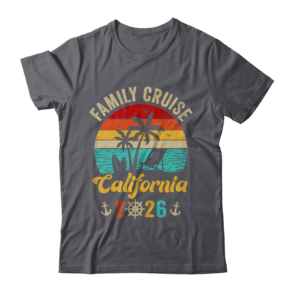 Family Cruise California 2026 Summer Matching Vacation Shirt & Tank Top | teecentury