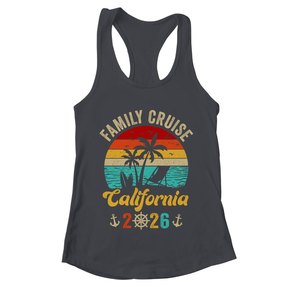 Family Cruise California 2026 Summer Matching Vacation Shirt & Tank Top | teecentury