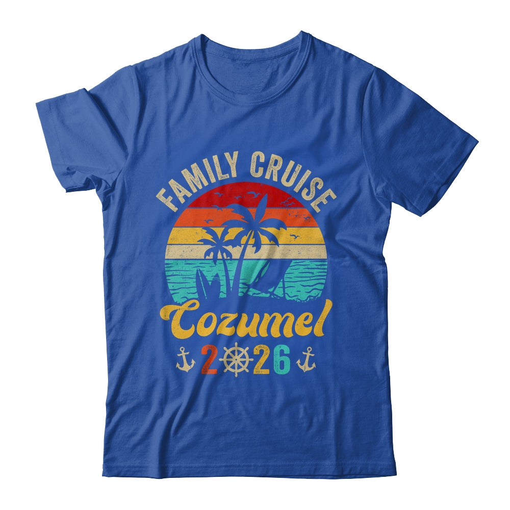 Family Cruise Cozumel 2026 Summer Matching Vacation Shirt & Tank Top | teecentury