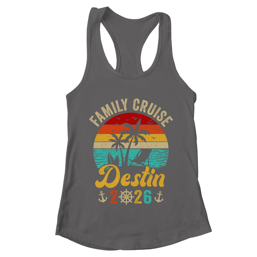 Family Cruise Destin 2026 Summer Matching Vacation Shirt & Tank Top | teecentury