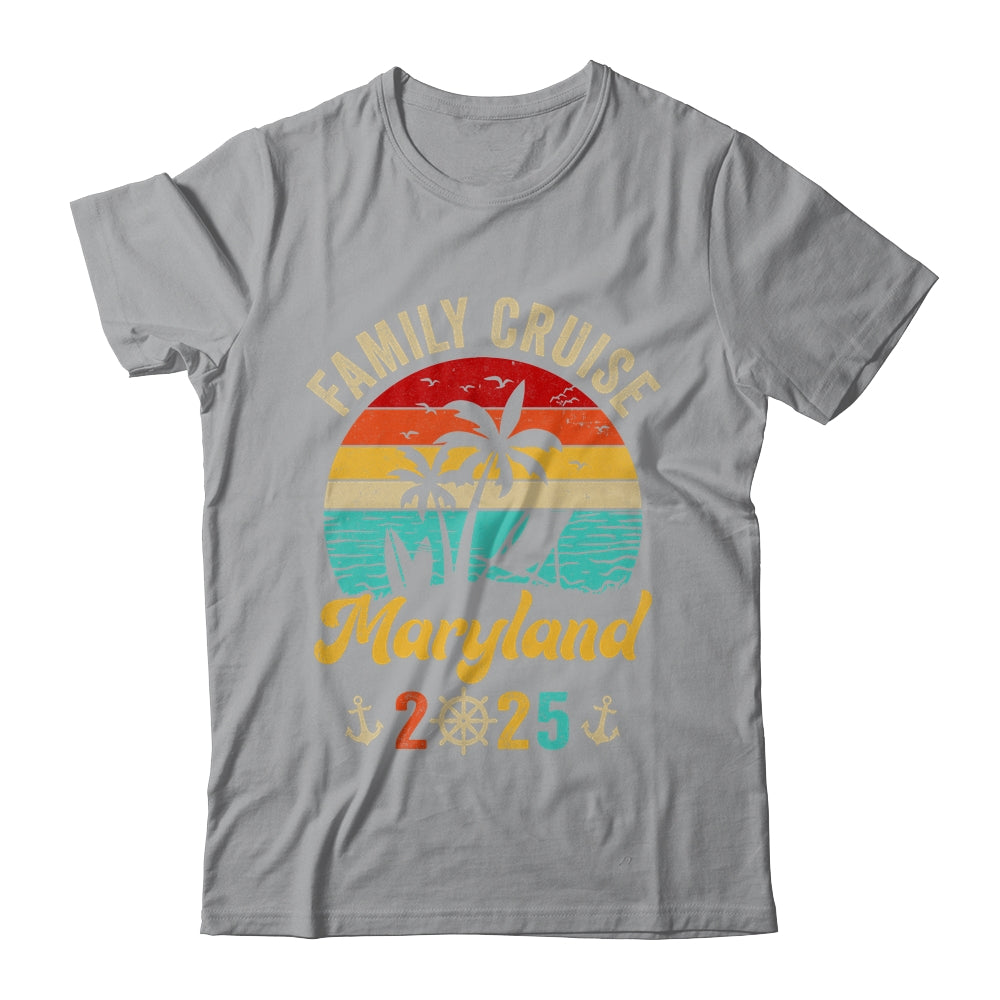 Family Cruise Maryland 2025 Summer Matching Vacation Shirt & Tank Top | teecentury