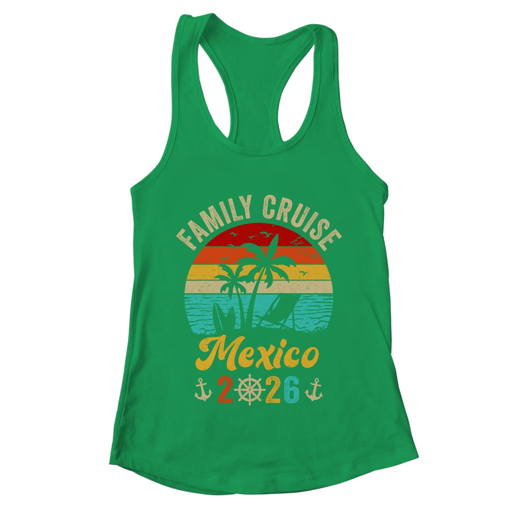 Family Cruise Mexico 2026 Summer Matching Vacation Shirt & Tank Top | teecentury