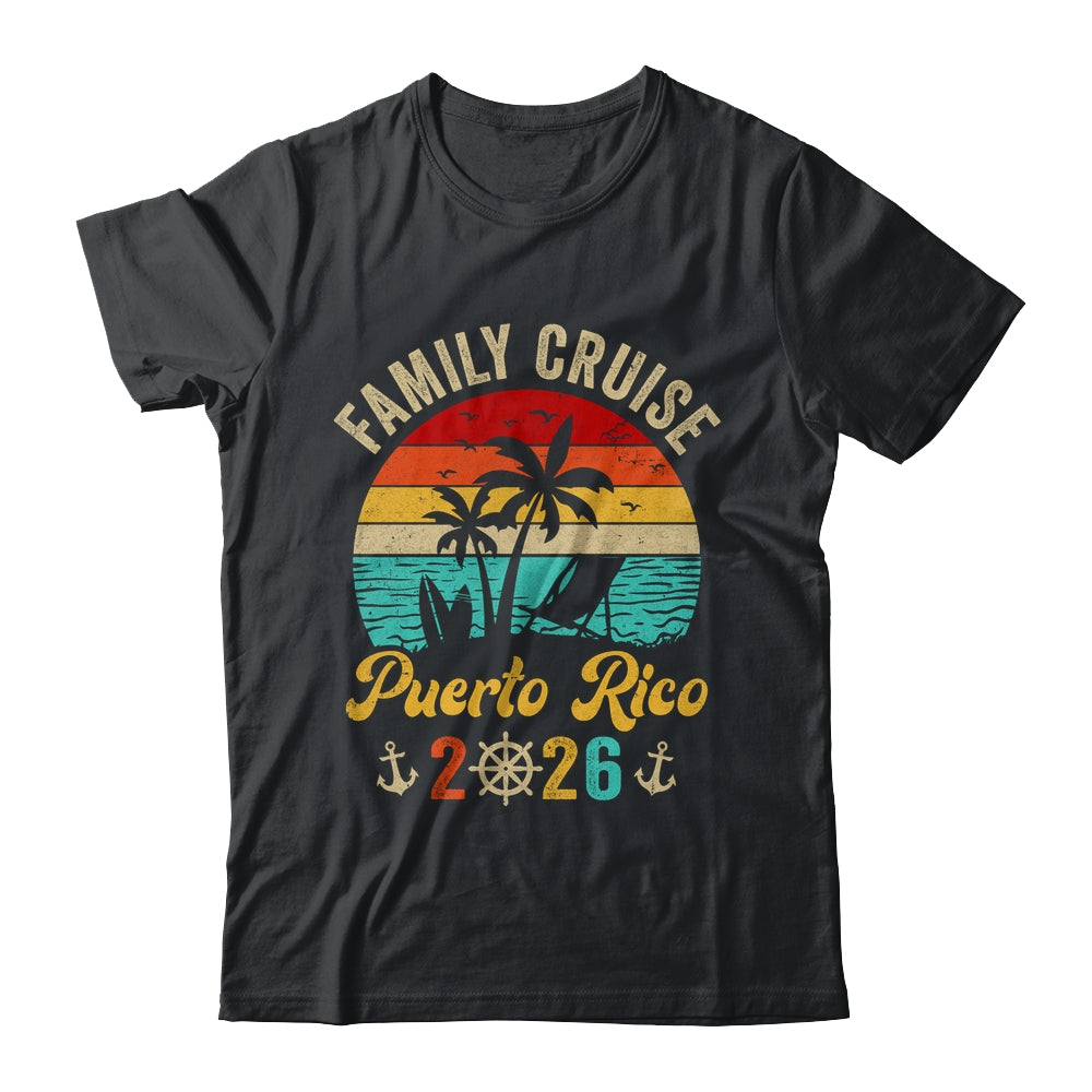 Family Cruise Puerto Rico 2026 Summer Matching Vacation Shirt & Tank Top | teecentury