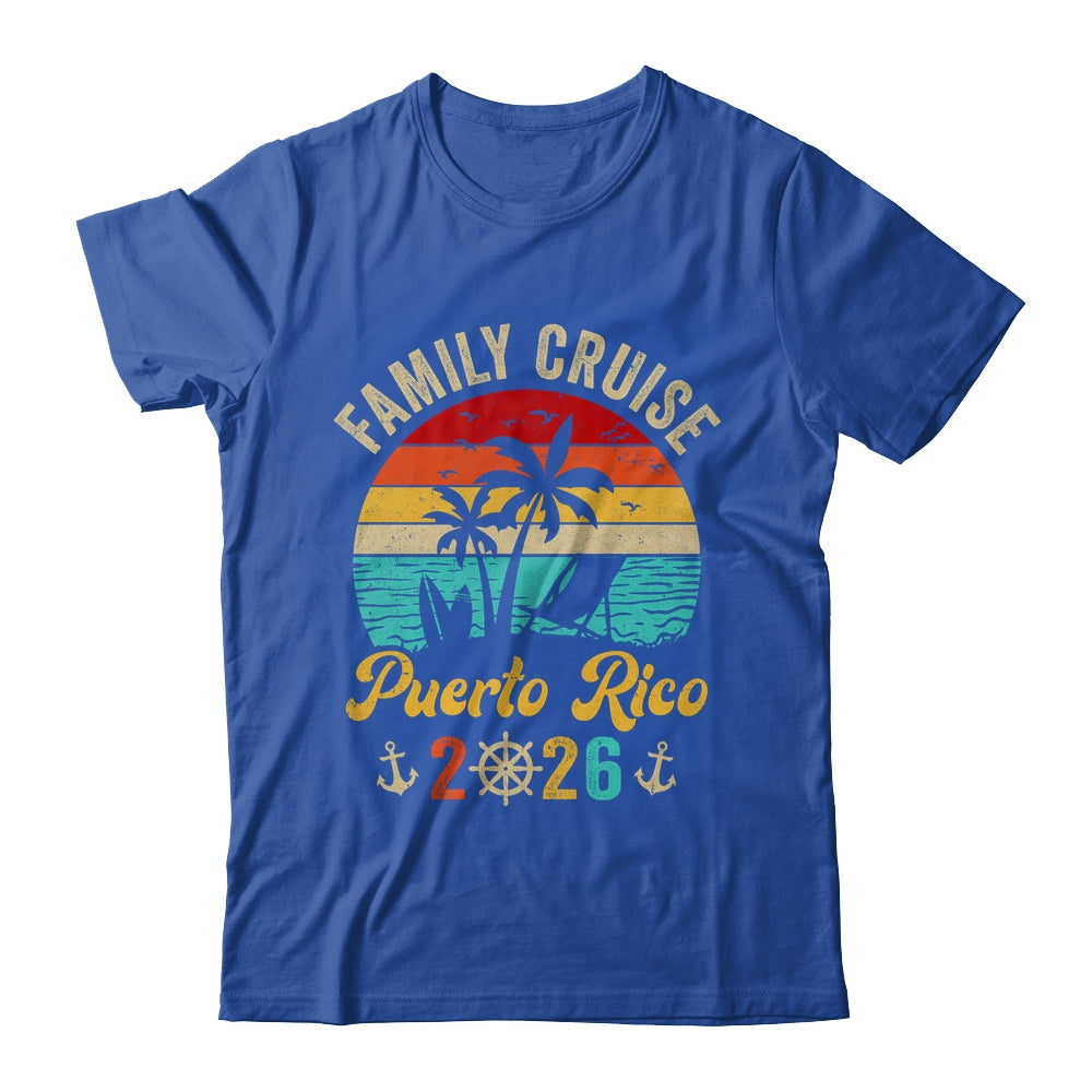 Family Cruise Puerto Rico 2026 Summer Matching Vacation Shirt & Tank Top | teecentury