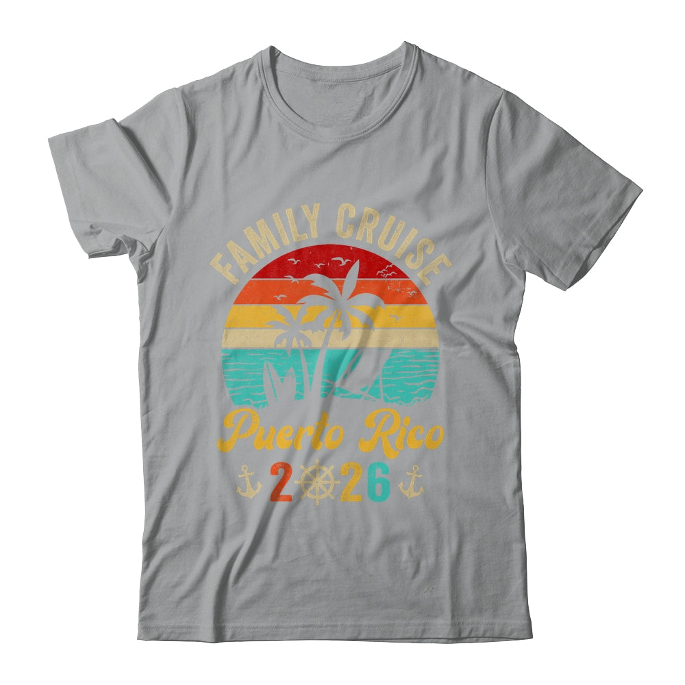 Family Cruise Puerto Rico 2026 Summer Matching Vacation Shirt & Tank Top | teecentury