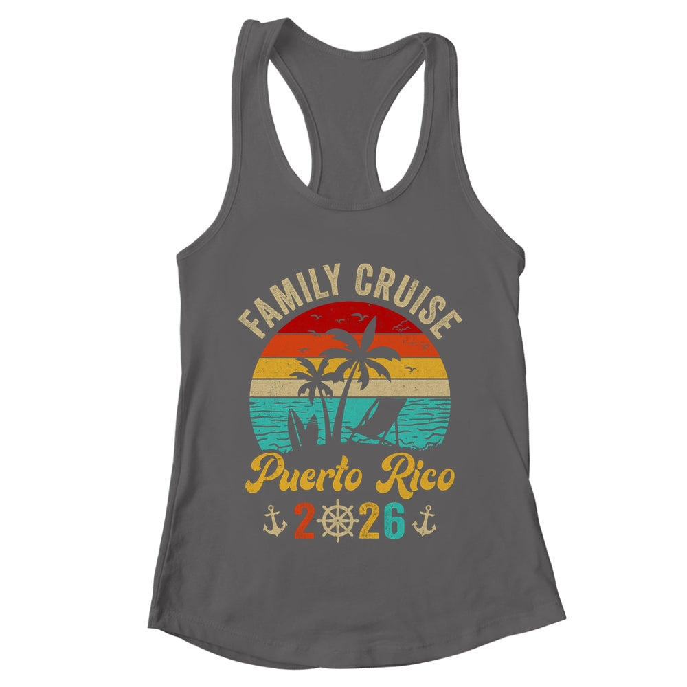Family Cruise Puerto Rico 2026 Summer Matching Vacation Shirt & Tank Top | teecentury