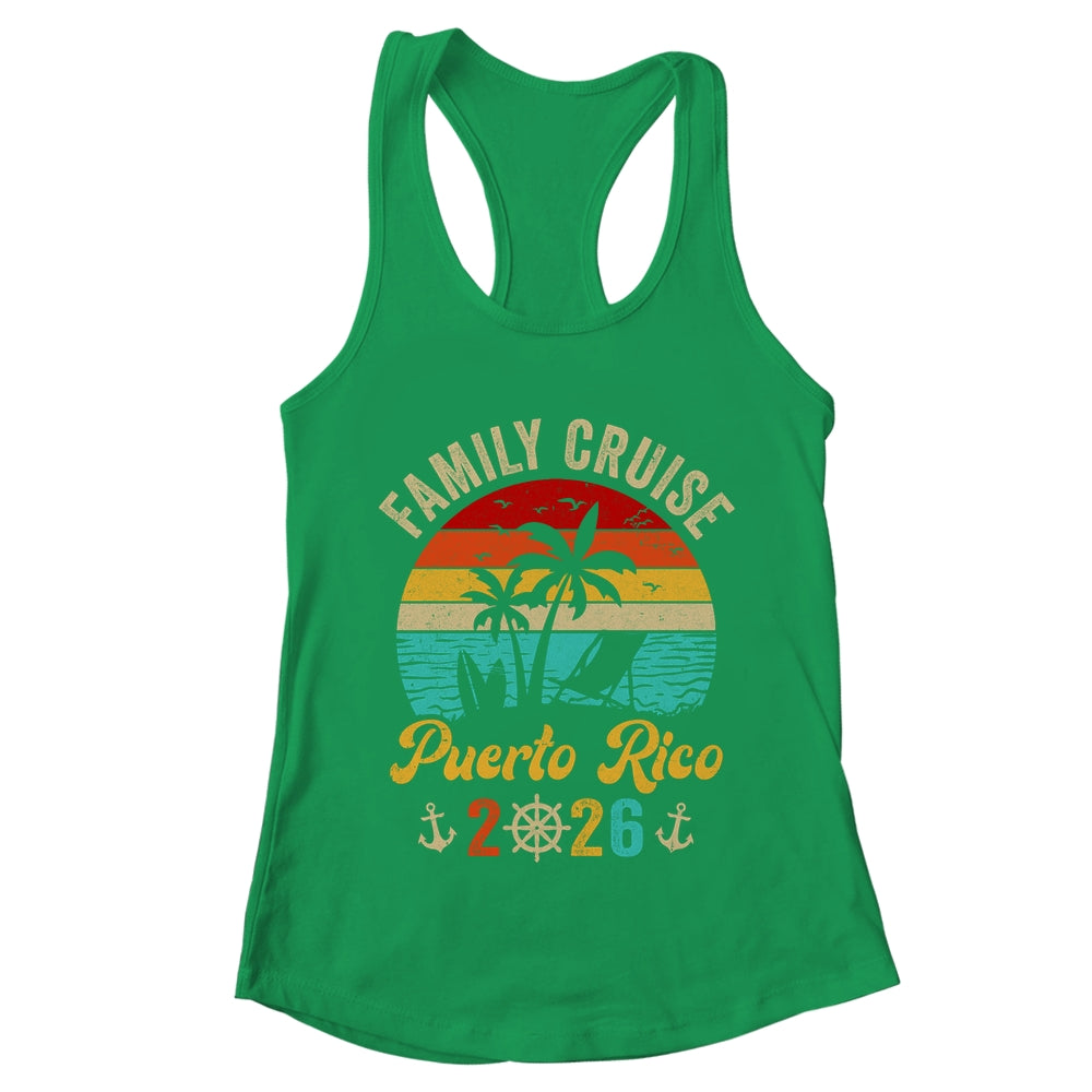 Family Cruise Puerto Rico 2026 Summer Matching Vacation Shirt & Tank Top | teecentury
