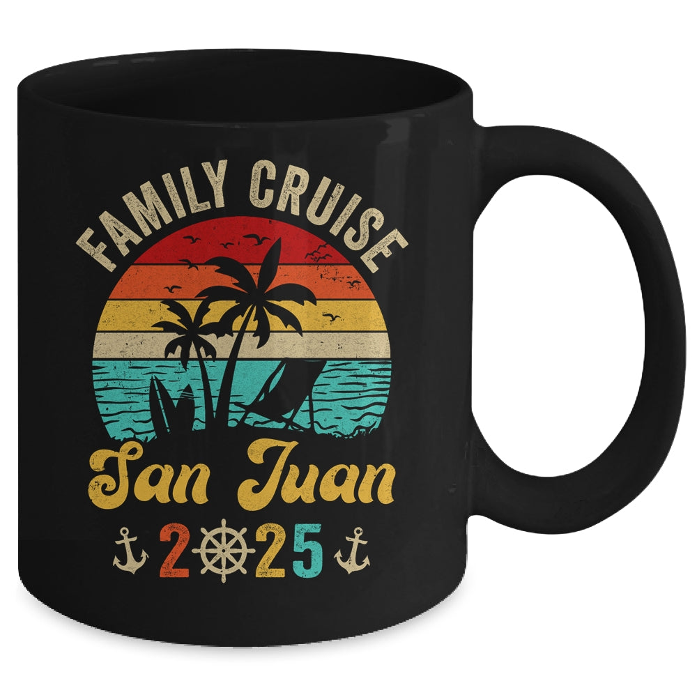 Family Cruise San Juan 2025 Summer Matching Vacation Mug | teecentury